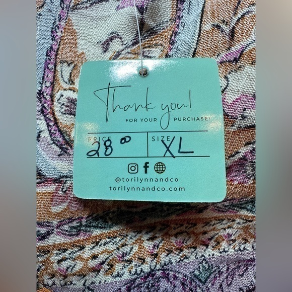 Tori Lynn & Co Flowy Boutique Shirt Size XL‎ - Picture 5 of 9